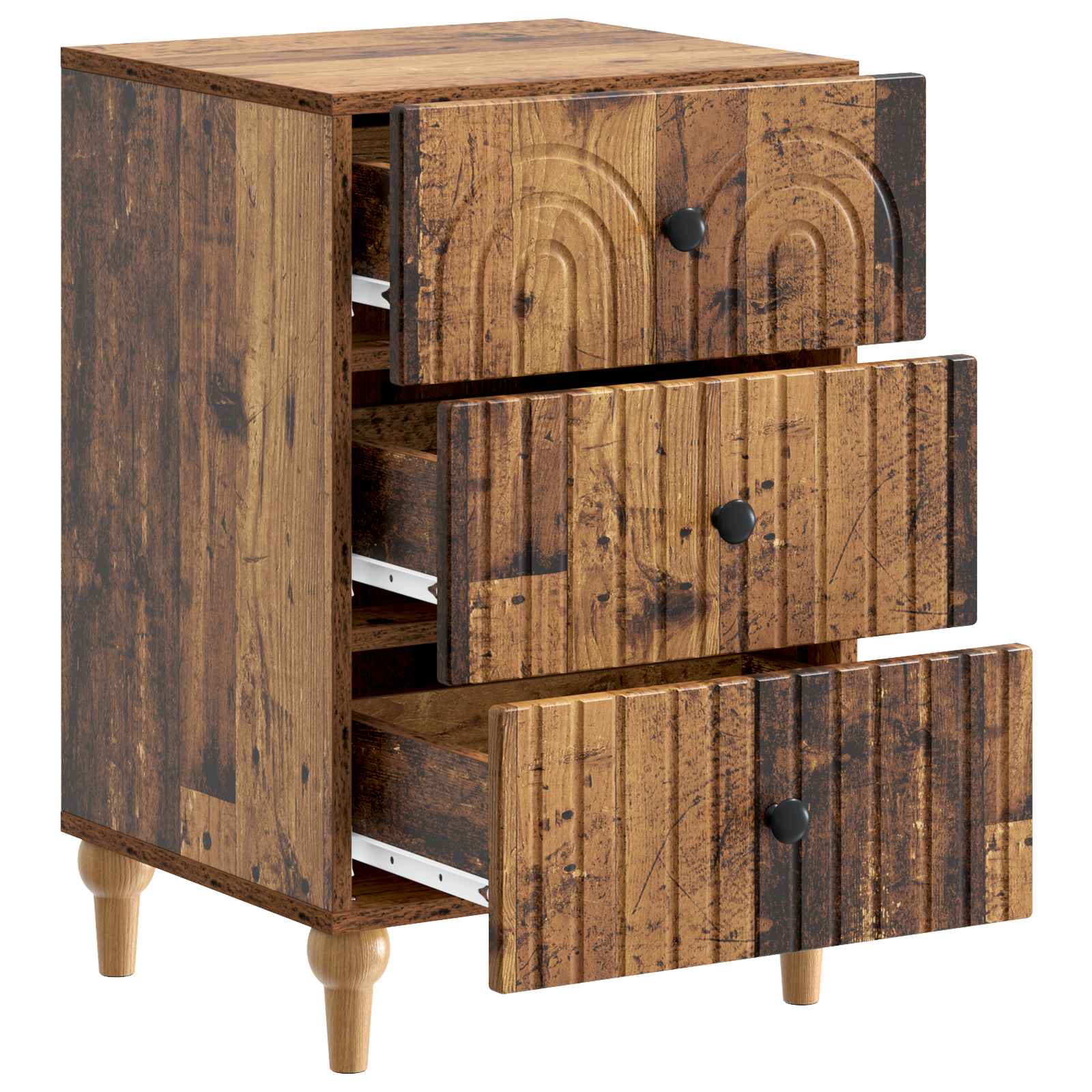 vidaXL Szafka Nocna Stare drewno 43x 41 x 66,5 cm Drewno inżynieryjne
