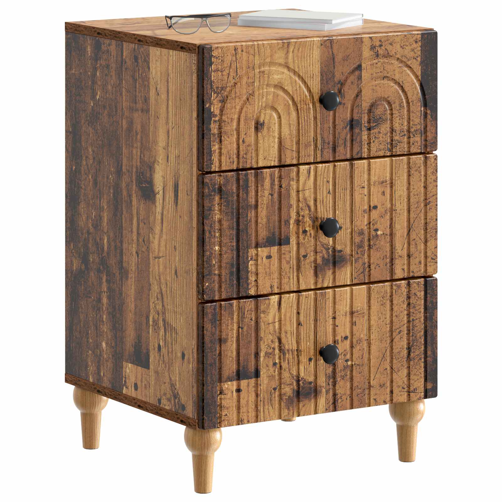 vidaXL Szafka Nocna Stare drewno 43x 41 x 66,5 cm Drewno inżynieryjne