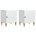 vidaXL Szafka Nocna 2 pcs Biały 43 x 34,5 x 50 cm Drewno inżynieryjne