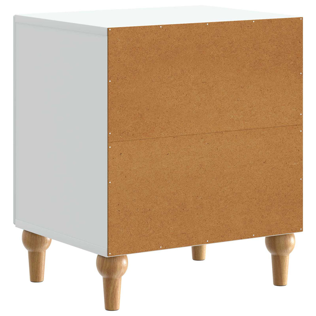 vidaXL Szafka Nocna 2 pcs Biały 43 x 34,5 x 50 cm Drewno inżynieryjne