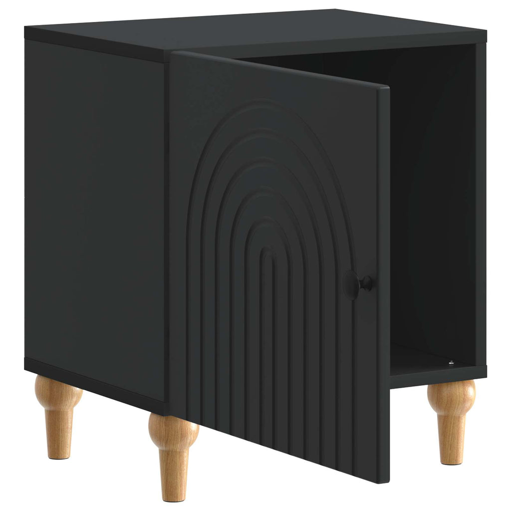 vidaXL Szafka Nocna Czarny 43 x 34,5 x 50 cm Drewno inżynieryjne
