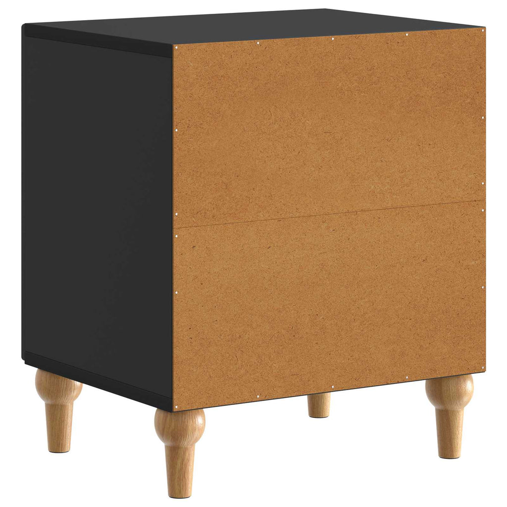 vidaXL Szafka Nocna Czarny 43 x 34,5 x 50 cm Drewno inżynieryjne