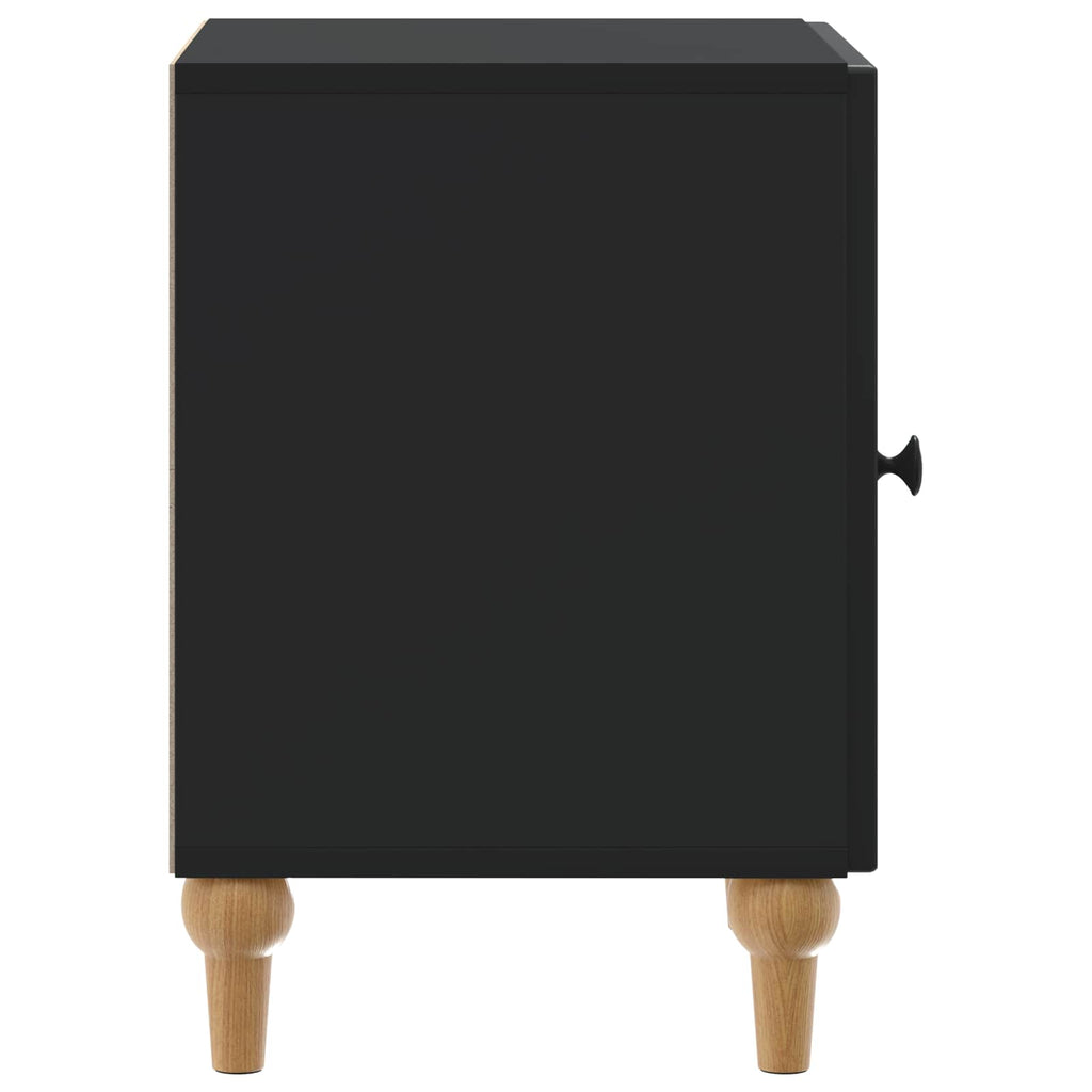 vidaXL Szafka Nocna Czarny 43 x 34,5 x 50 cm Drewno inżynieryjne
