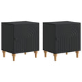 vidaXL Szafka Nocna 2 pcs Czarny 43 x 34,5 x 50 cm Drewno inżynieryjne