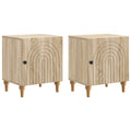 vidaXL Szafka Nocna 2 pcs dąb Sonoma 43 x 34,5 x 50 cm