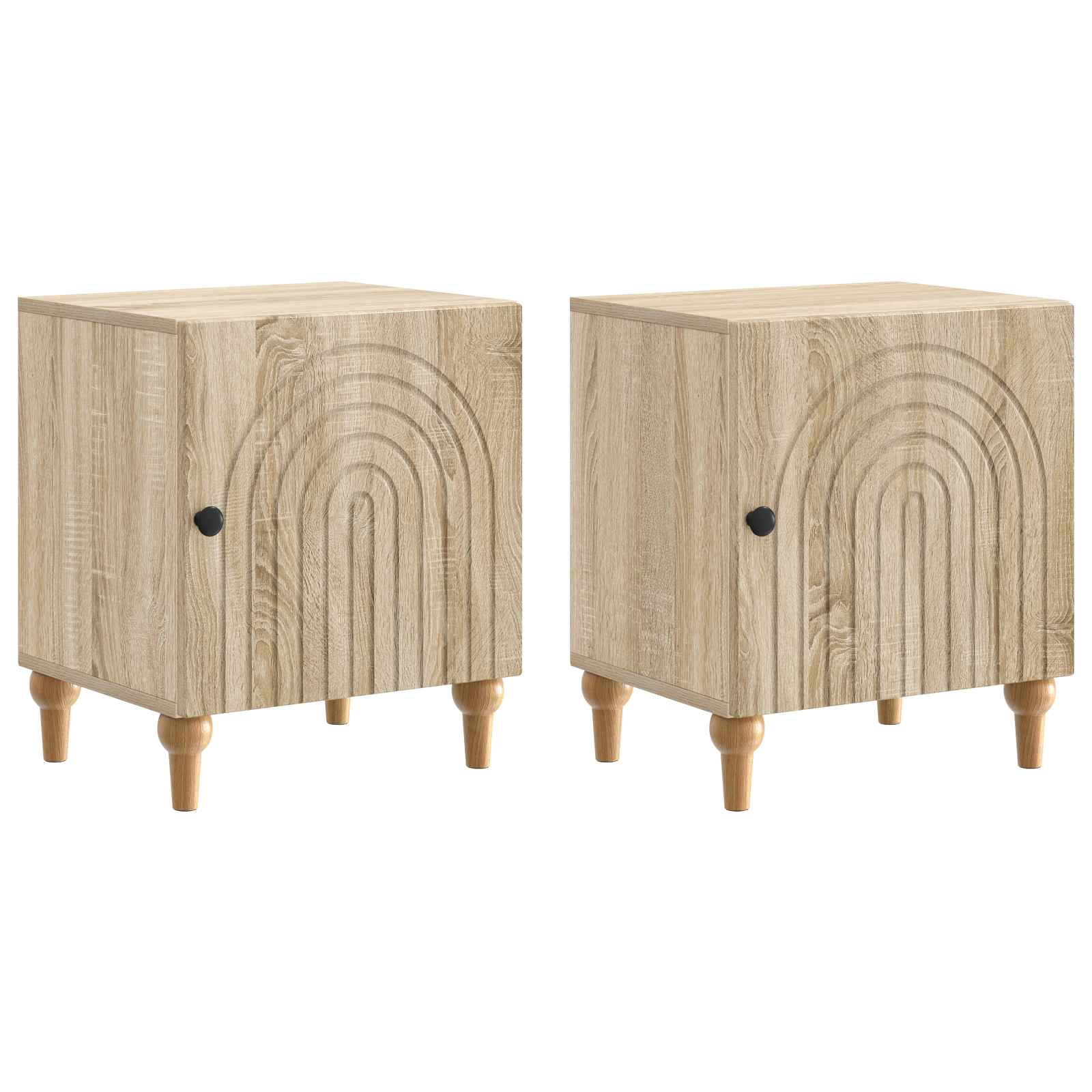vidaXL Szafka Nocna 2 pcs dąb Sonoma 43 x 34,5 x 50 cm