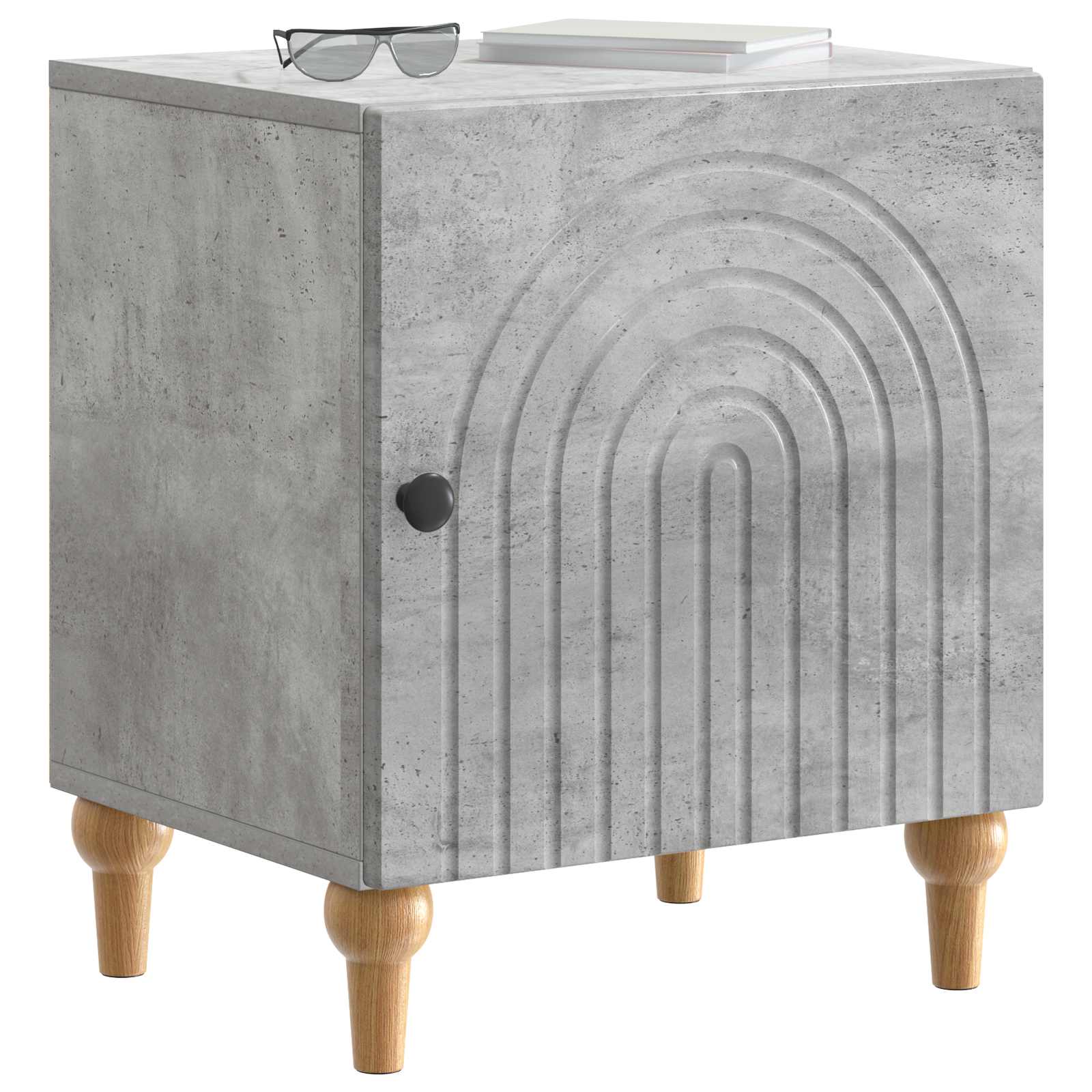 vidaXL Szafka Nocna Betonowy szary 43 x 34,5 x 50 cm