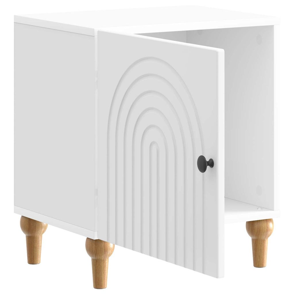 vidaXL Szafka Nocna 2 pcs Biały wysoki połysk 43 x 34,5 x 50 cm