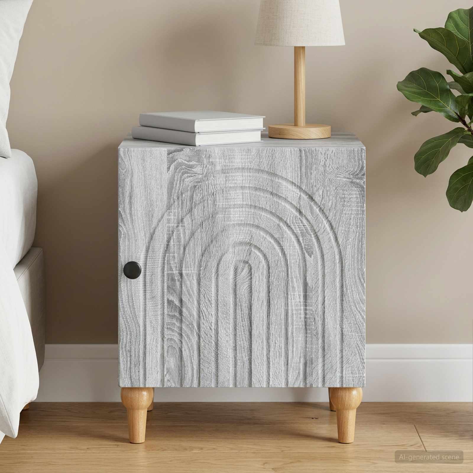 vidaXL Szafka Nocna Szary Sonoma 43 x 34,5 x 50 cm Drewno inżynieryjne