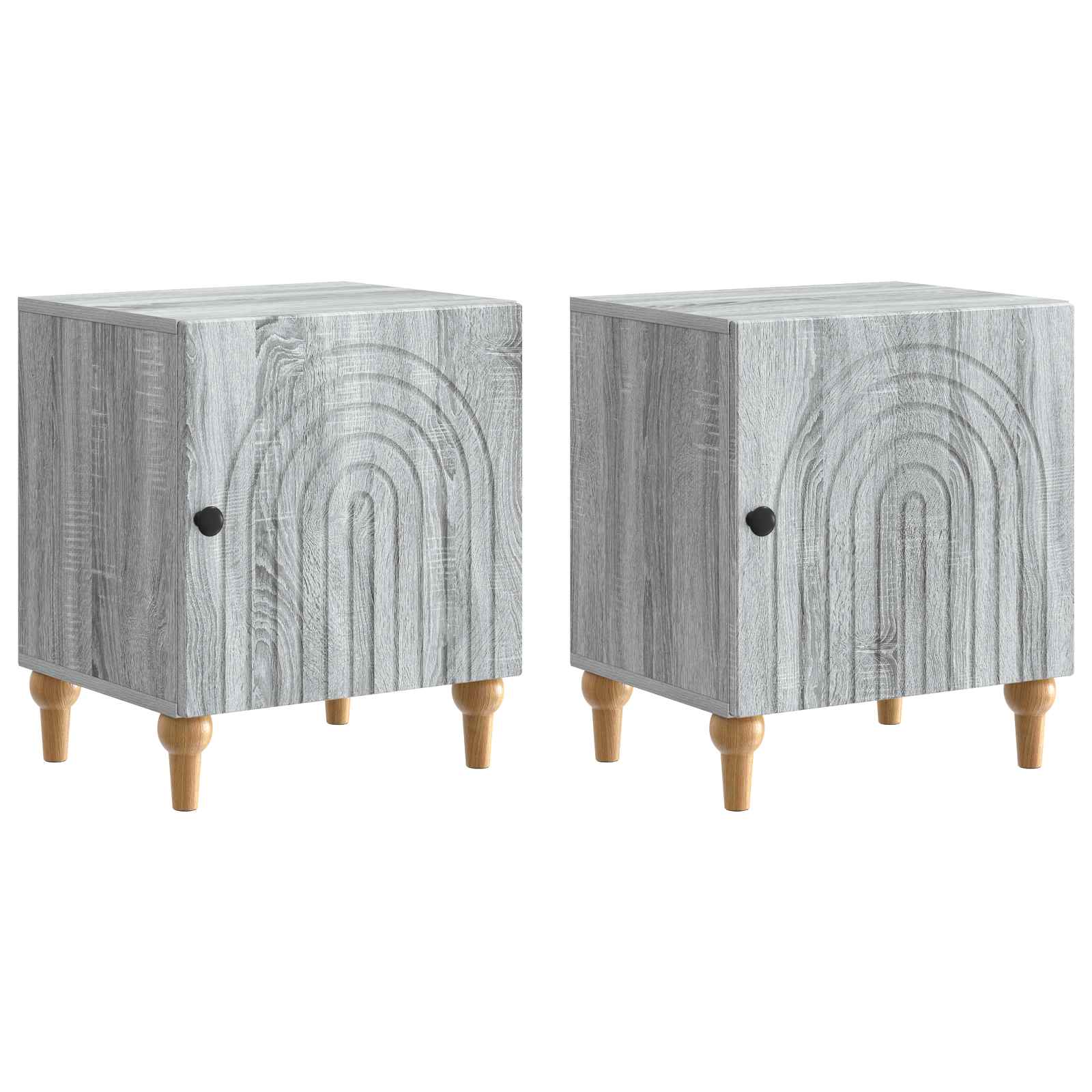 vidaXL Szafka Nocna 2 pcs Szary Sonoma 43 x 34,5 x 50 cm