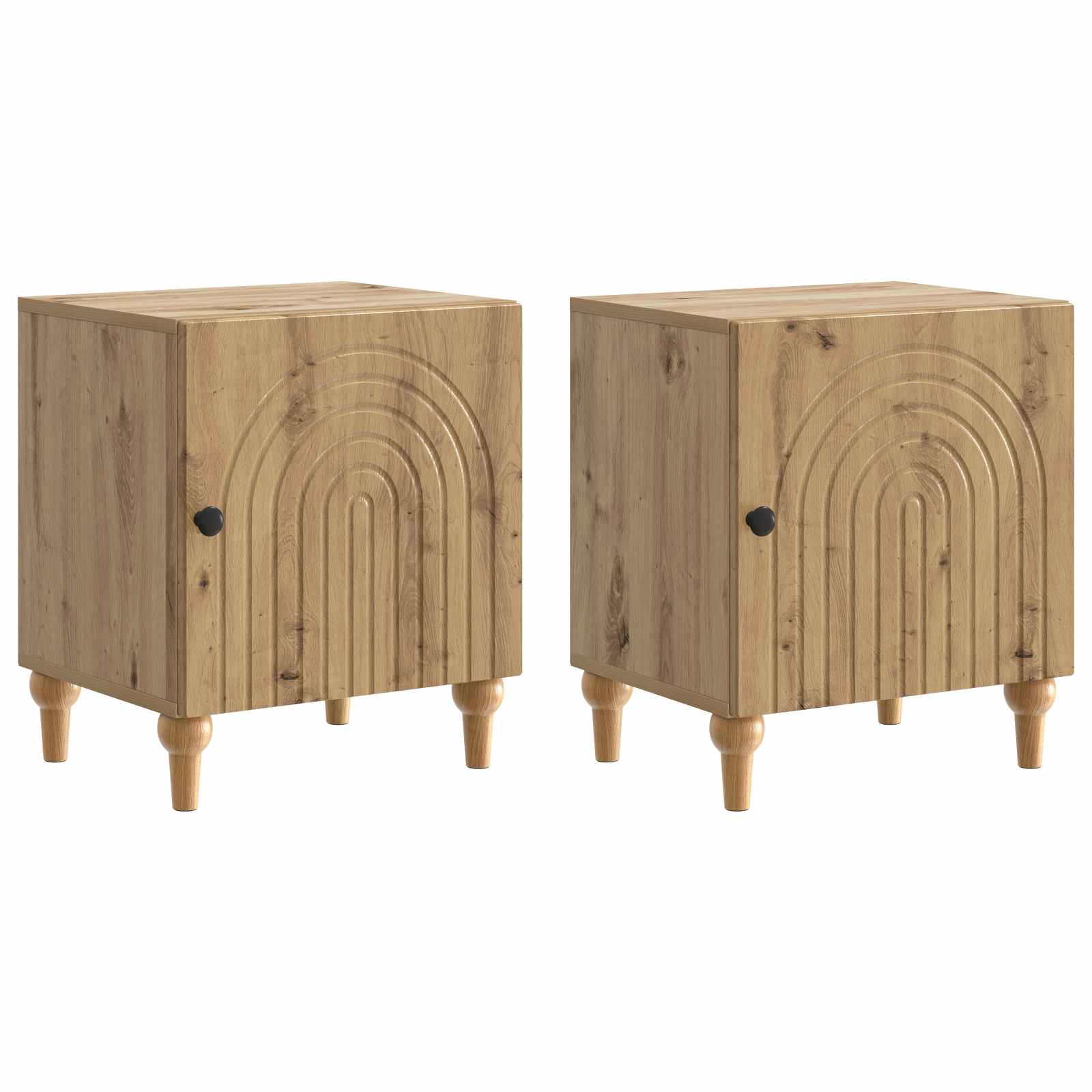 vidaXL Szafka Nocna 2 pcs Dąb artisan 43 x 34,5 x 50 cm