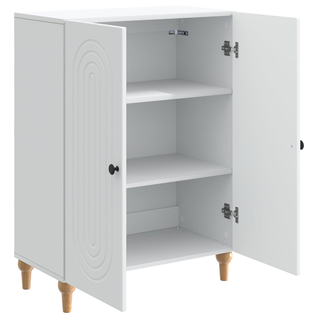 vidaXL Bufet Biały 66 x 34,5 x 90 cm Drewno inżynieryjne