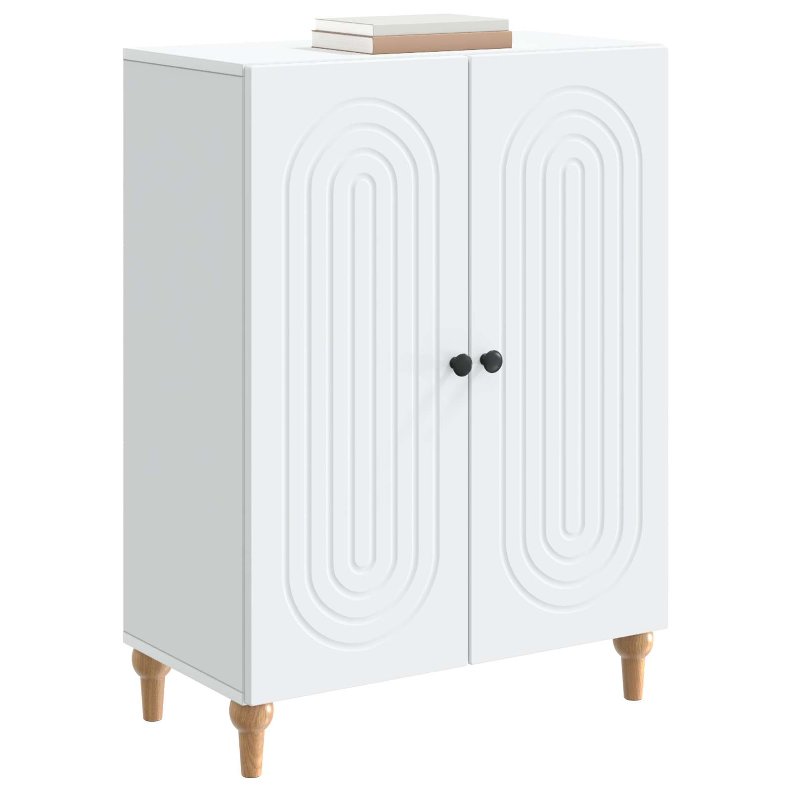 vidaXL Bufet Biały 66 x 34,5 x 90 cm Drewno inżynieryjne