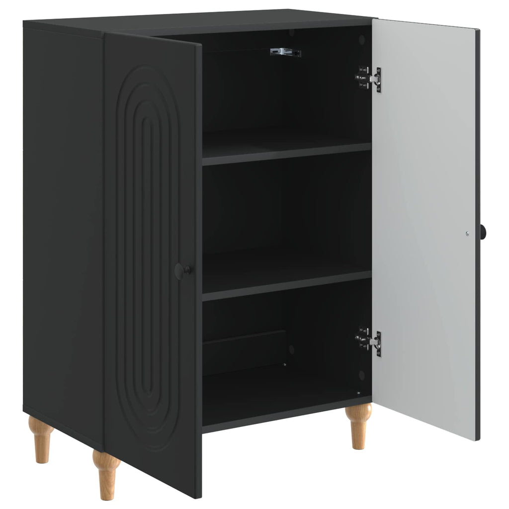 vidaXL Bufet Czarny 66 x 34,5 x 90 cm Drewno inżynieryjne