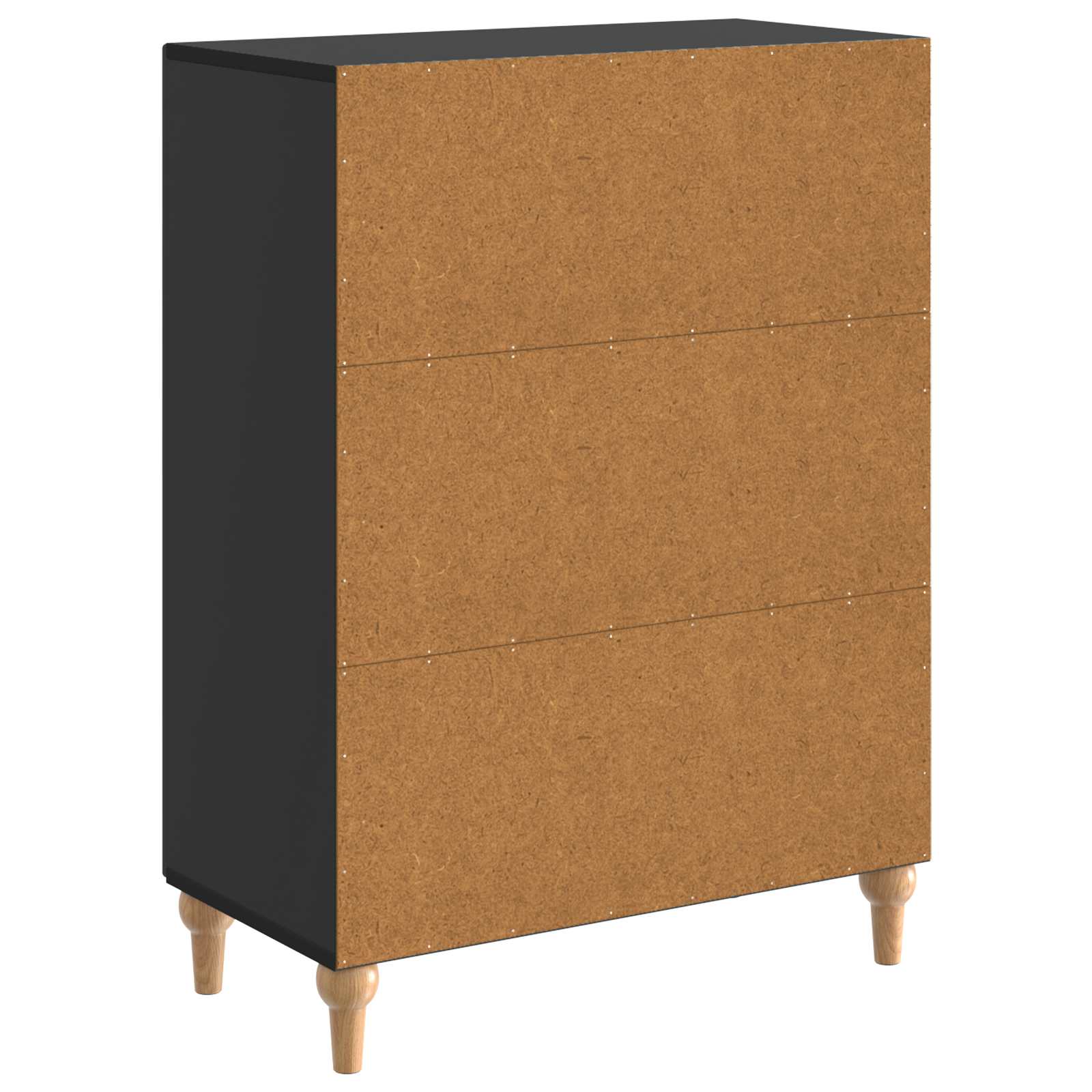 vidaXL Bufet Czarny 66 x 34,5 x 90 cm Drewno inżynieryjne