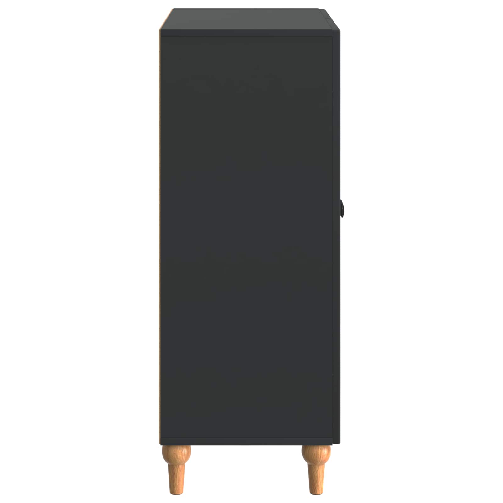 vidaXL Bufet Czarny 66 x 34,5 x 90 cm Drewno inżynieryjne