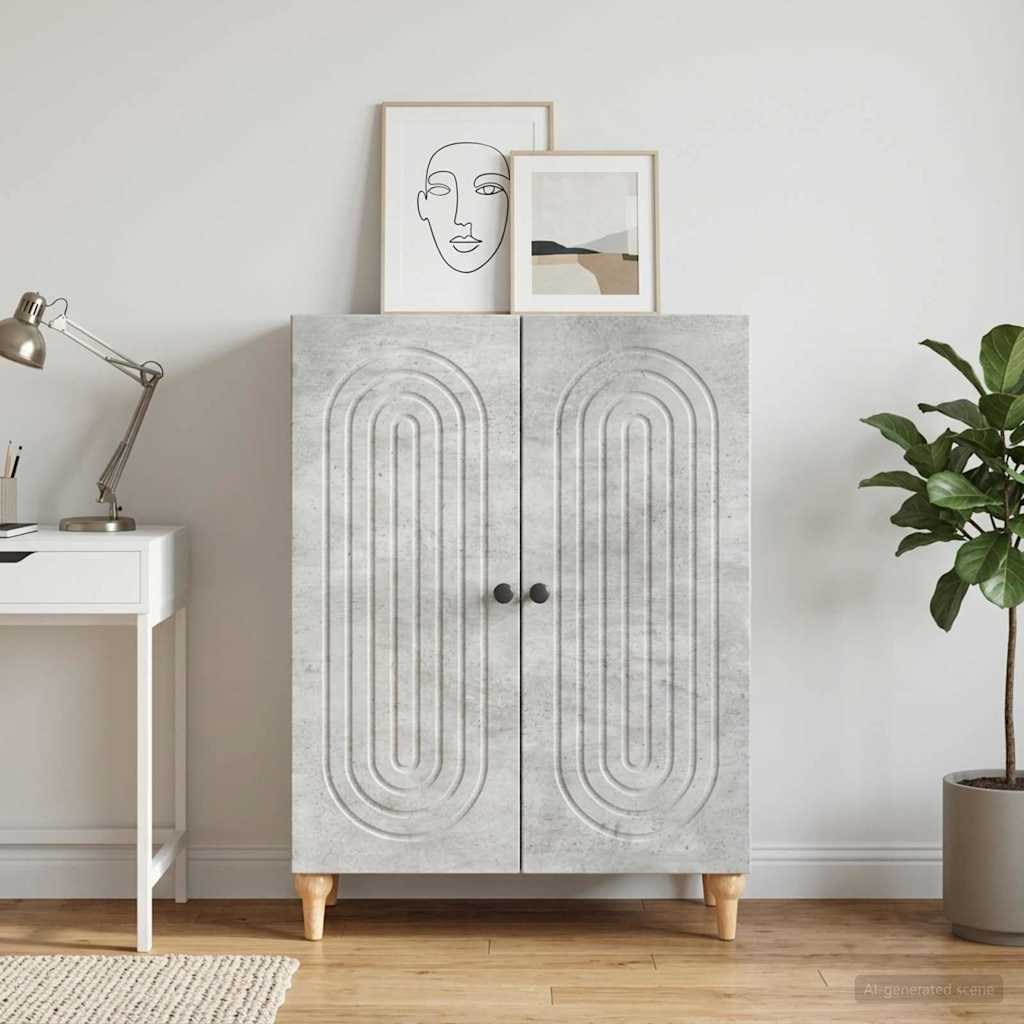 vidaXL Bufet Betonowy szary 66 x 34,5 x 90 cm Drewno inżynieryjne