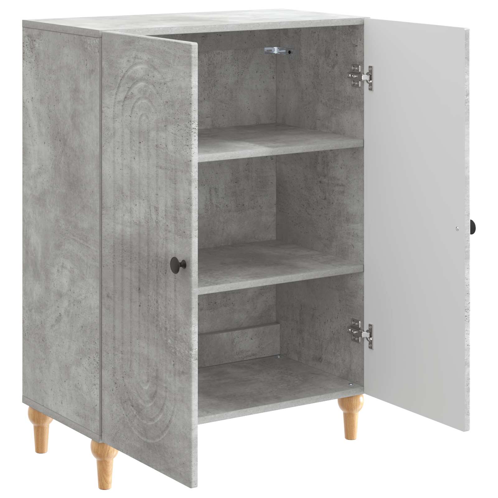 vidaXL Bufet Betonowy szary 66 x 34,5 x 90 cm Drewno inżynieryjne