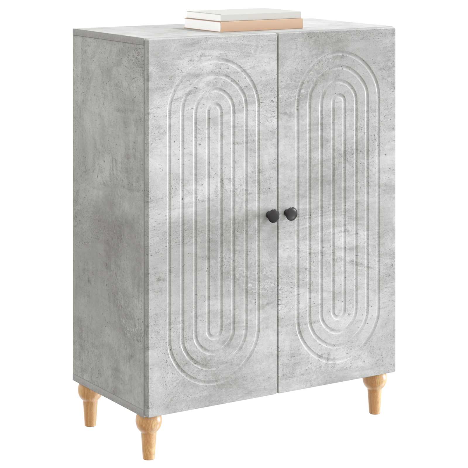 vidaXL Bufet Betonowy szary 66 x 34,5 x 90 cm Drewno inżynieryjne