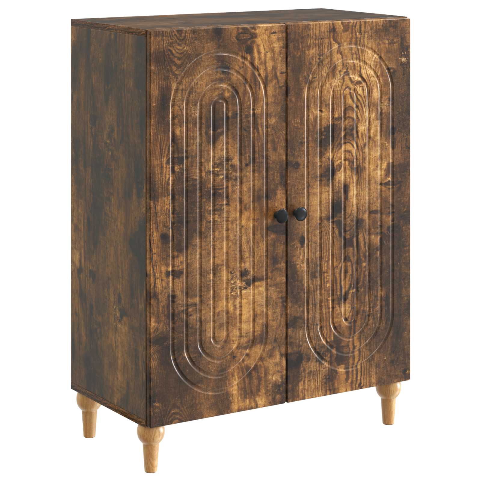 vidaXL Bufet Dąb wędzony 66 x 34,5 x 90 cm Drewno inżynieryjne