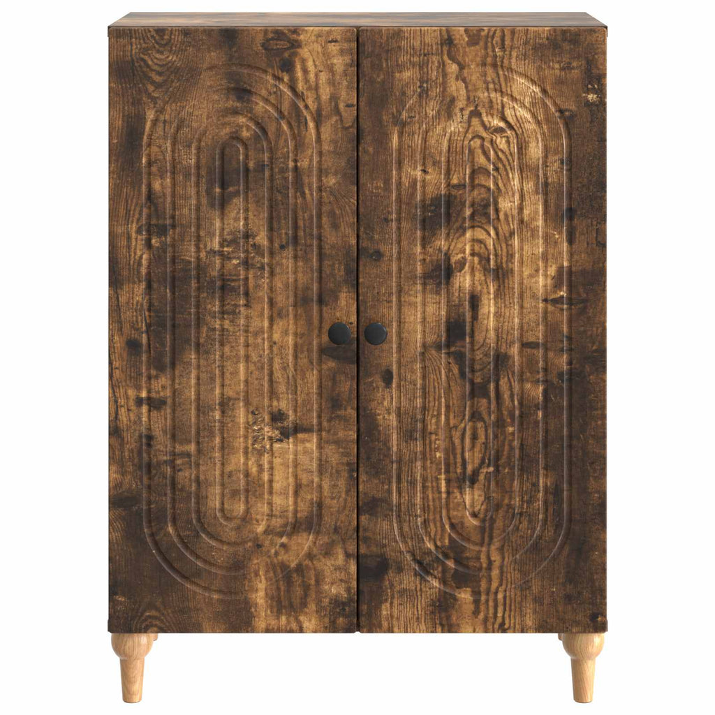 vidaXL Bufet Dąb wędzony 66 x 34,5 x 90 cm Drewno inżynieryjne