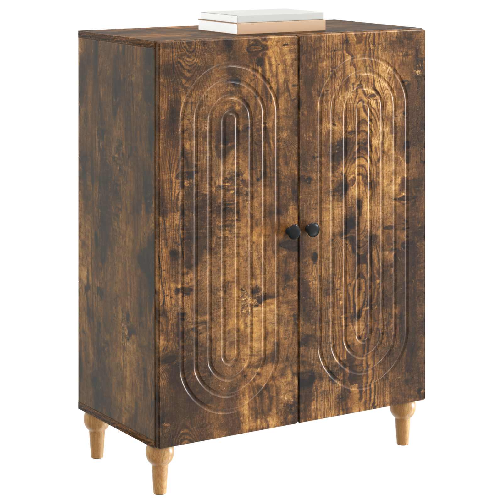 vidaXL Bufet Dąb wędzony 66 x 34,5 x 90 cm Drewno inżynieryjne