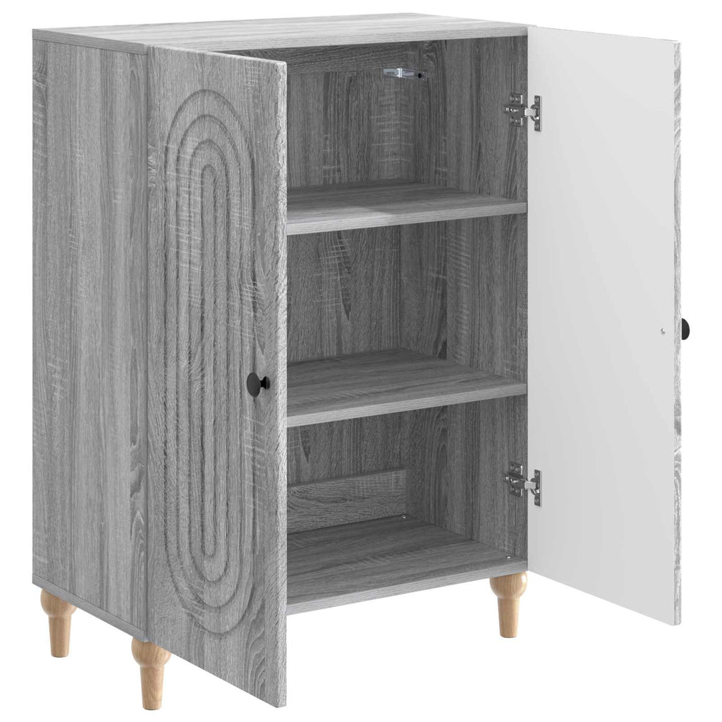 vidaXL Bufet Szary Sonoma 66 x 34,5 x 90 cm Drewno inżynieryjne