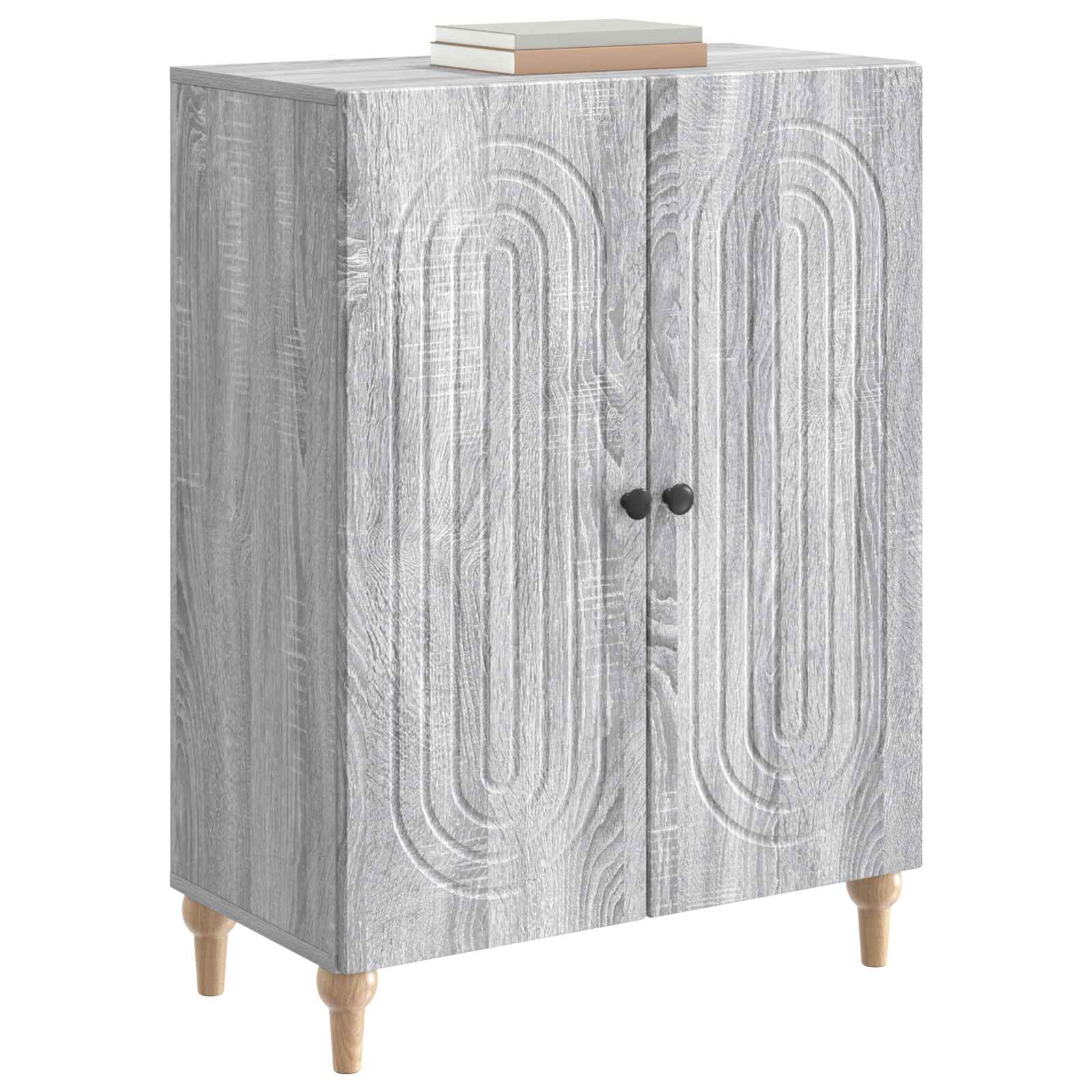 vidaXL Bufet Szary Sonoma 66 x 34,5 x 90 cm Drewno inżynieryjne