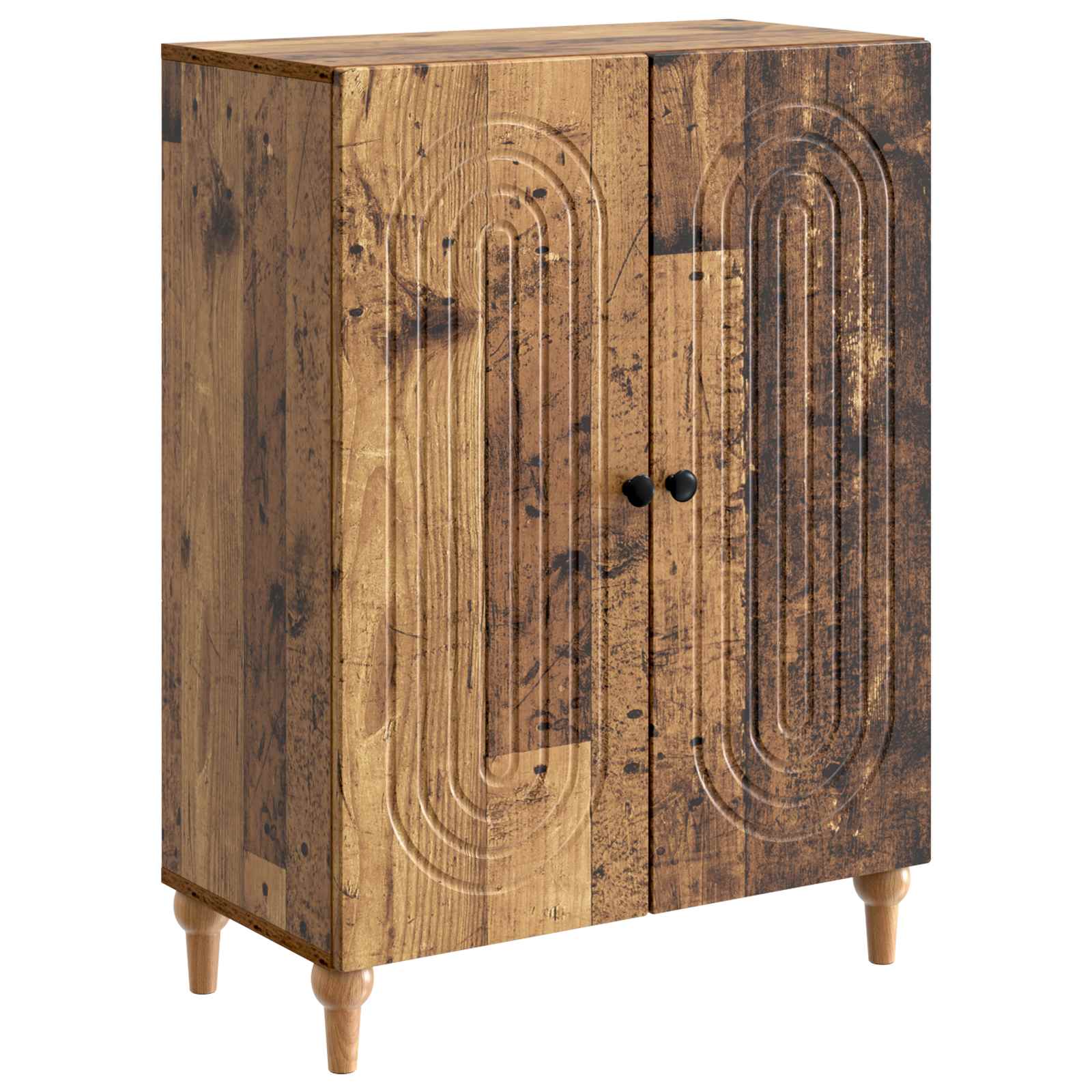 vidaXL Bufet Stare drewno 66 x 34,5 x 90 cm Drewno inżynieryjne