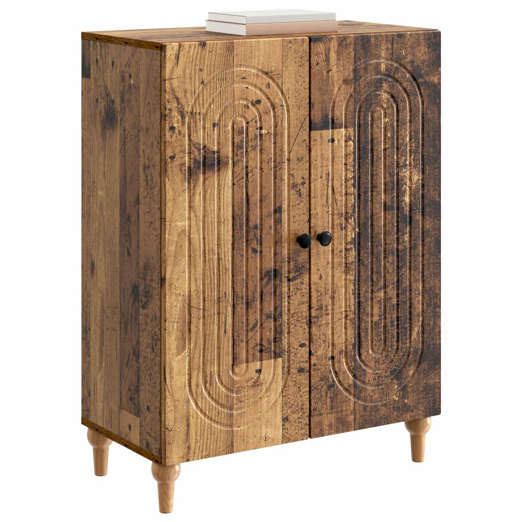 vidaXL Bufet Stare drewno 66 x 34,5 x 90 cm Drewno inżynieryjne