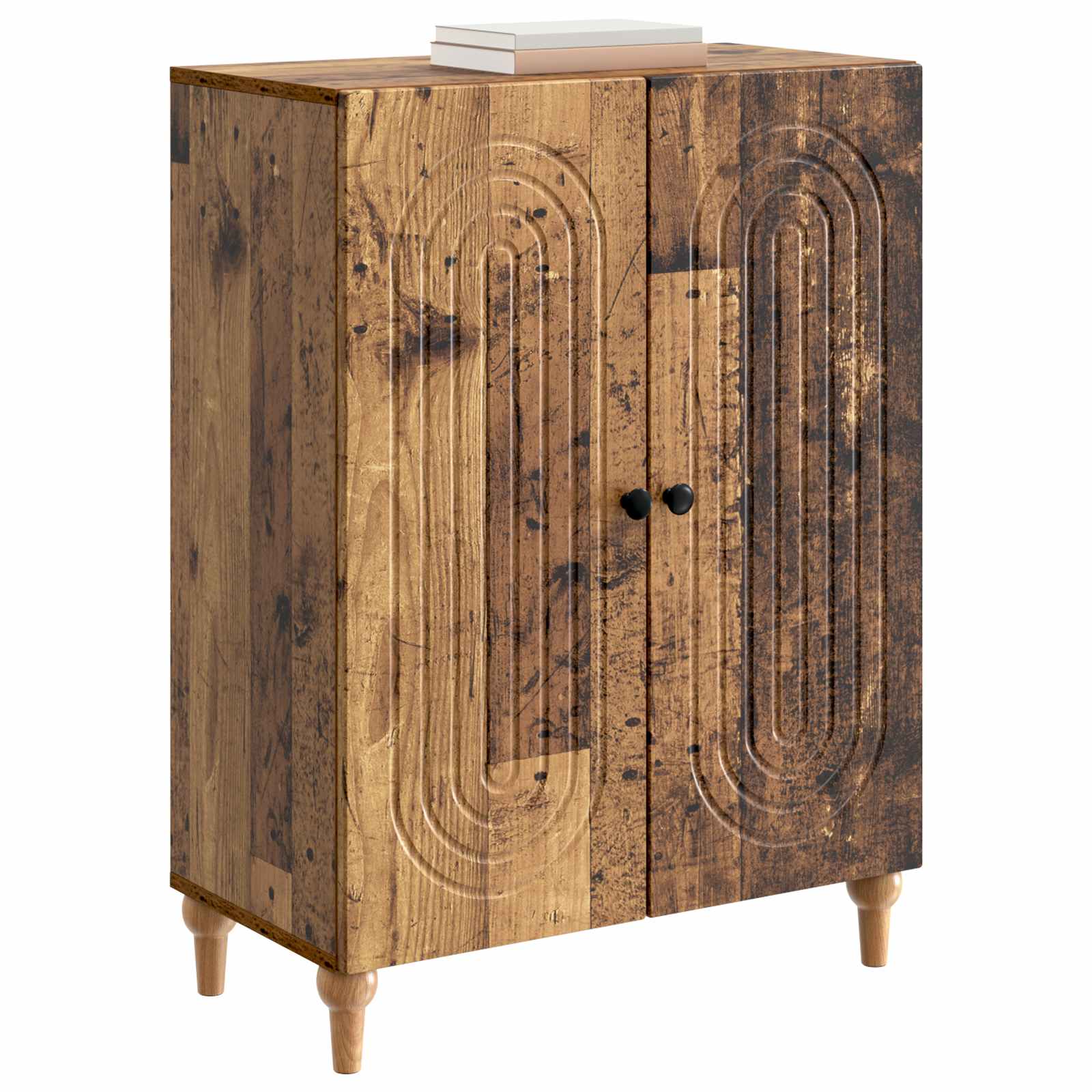 vidaXL Bufet Stare drewno 66 x 34,5 x 90 cm Drewno inżynieryjne