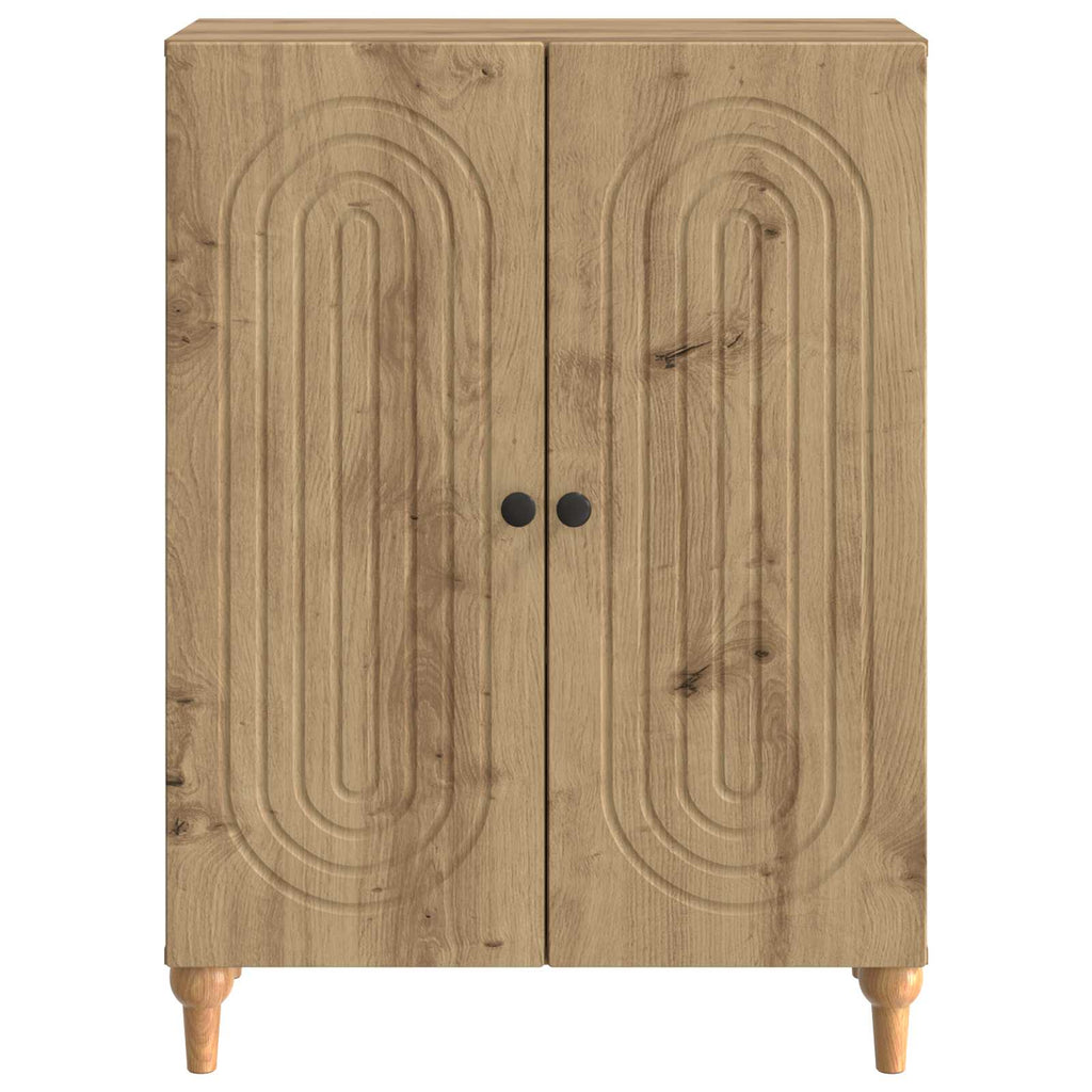 vidaXL Bufet Dąb artisan 66 x 34,5 x 90 cm Drewno inżynieryjne