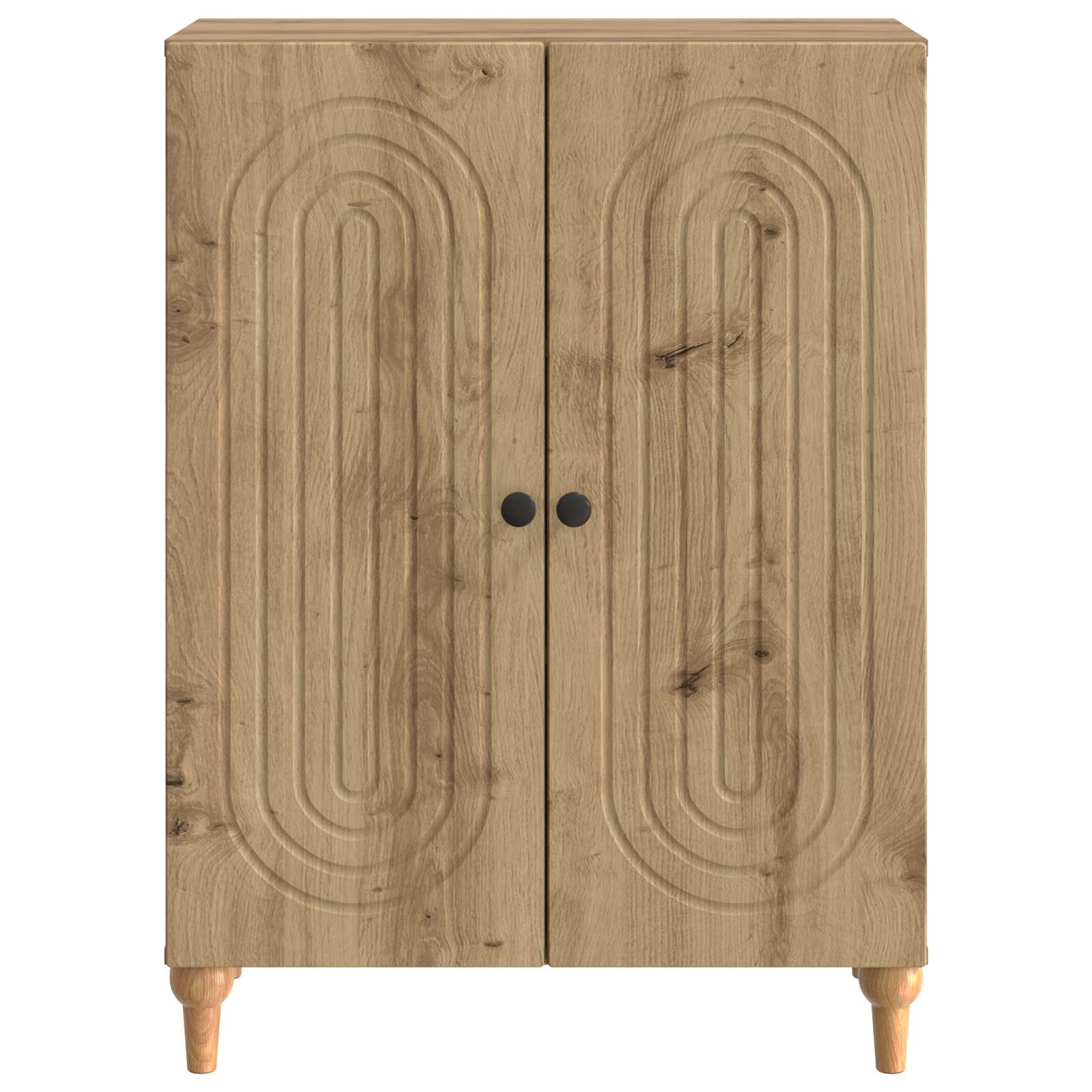 vidaXL Bufet Dąb artisan 66 x 34,5 x 90 cm Drewno inżynieryjne