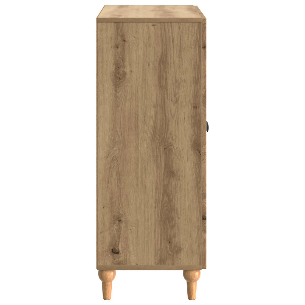 vidaXL Bufet Dąb artisan 66 x 34,5 x 90 cm Drewno inżynieryjne