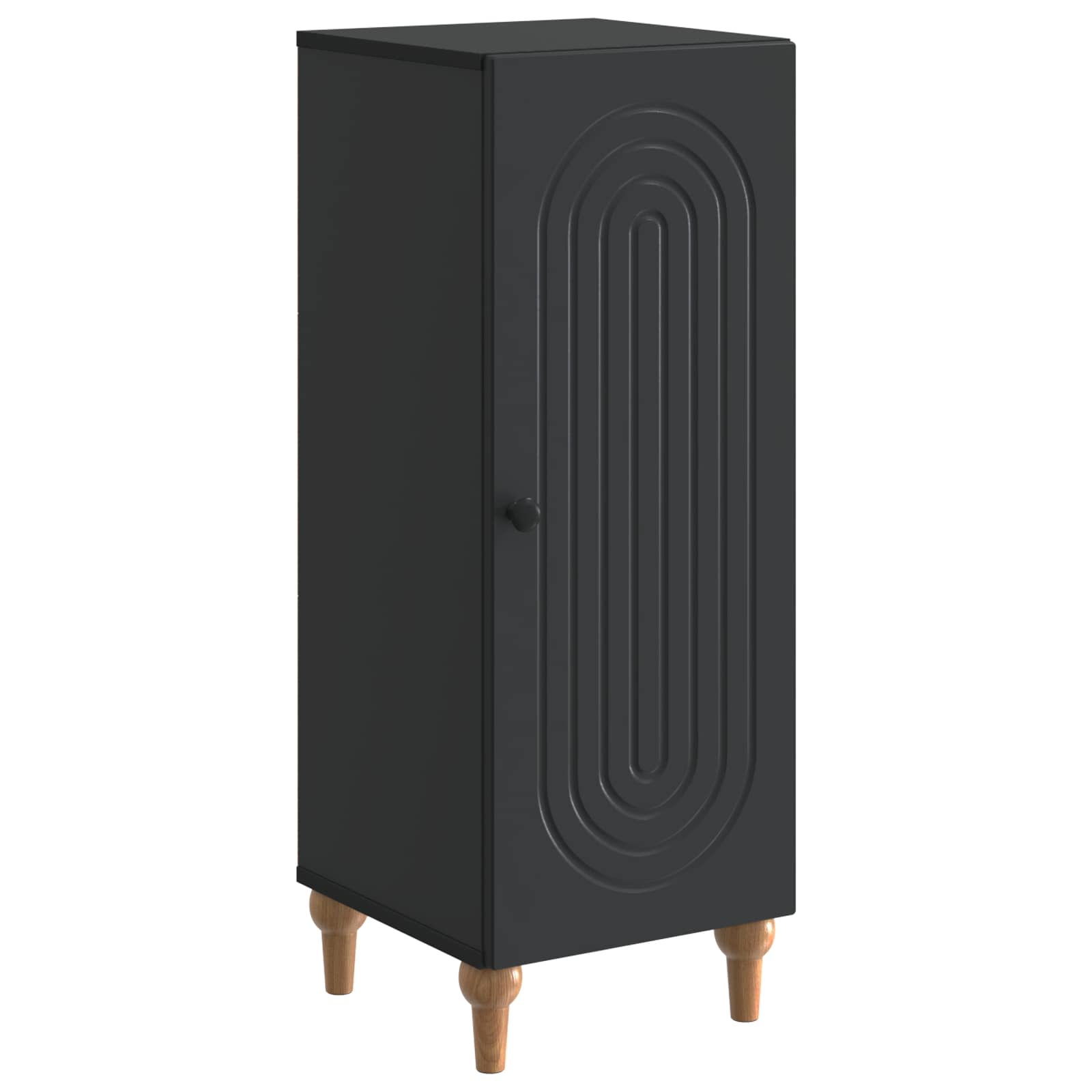 vidaXL Bufet Czarny 33 x 34,5 x 90 cm Drewno inżynieryjne