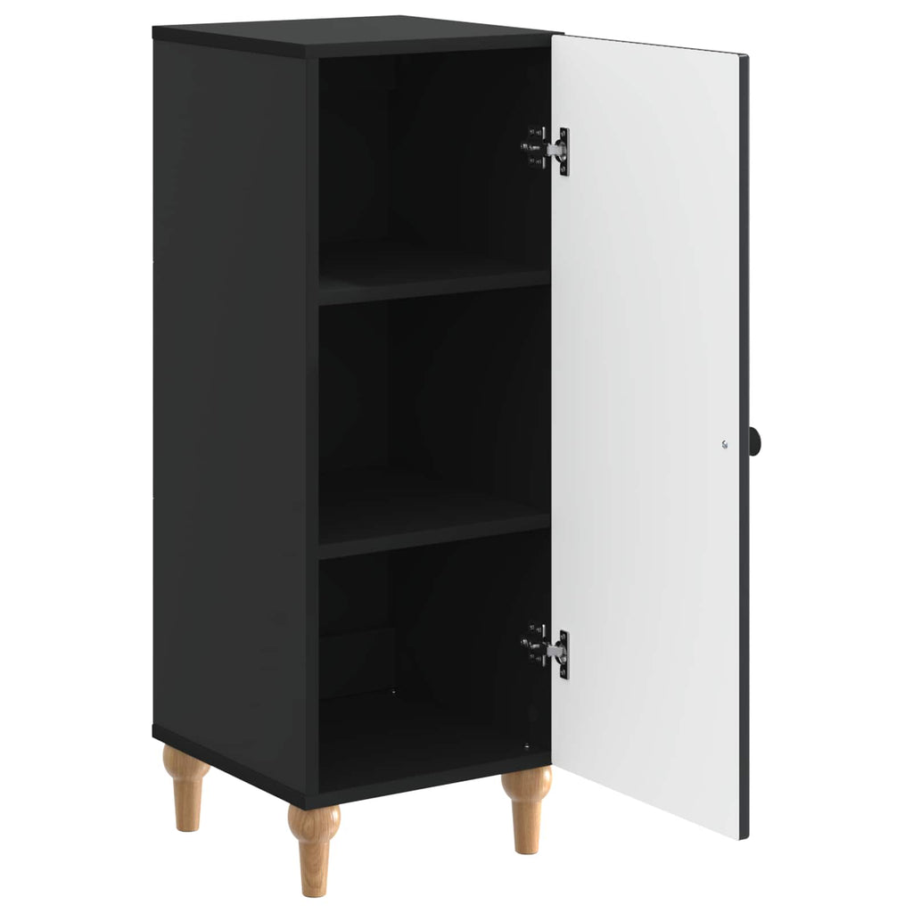 vidaXL Bufet Czarny 33 x 34,5 x 90 cm Drewno inżynieryjne