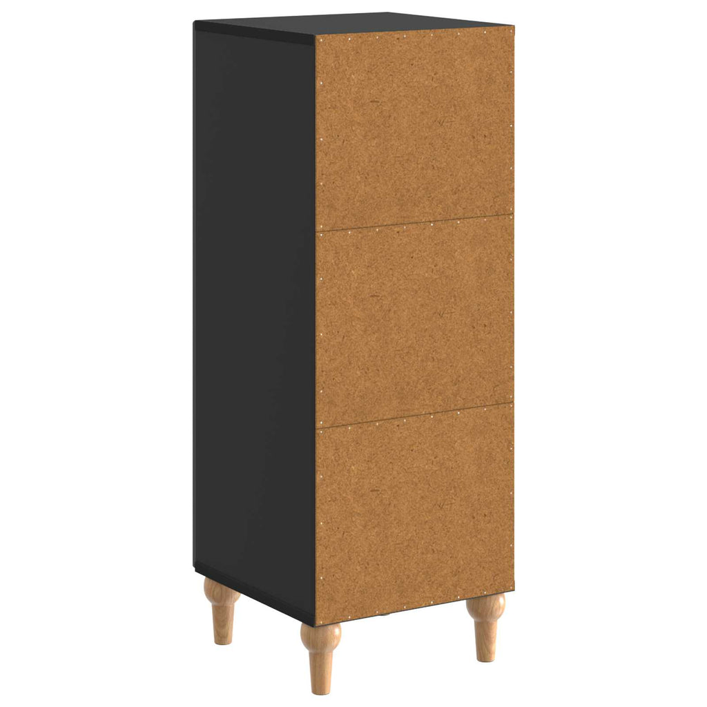 vidaXL Bufet Czarny 33 x 34,5 x 90 cm Drewno inżynieryjne