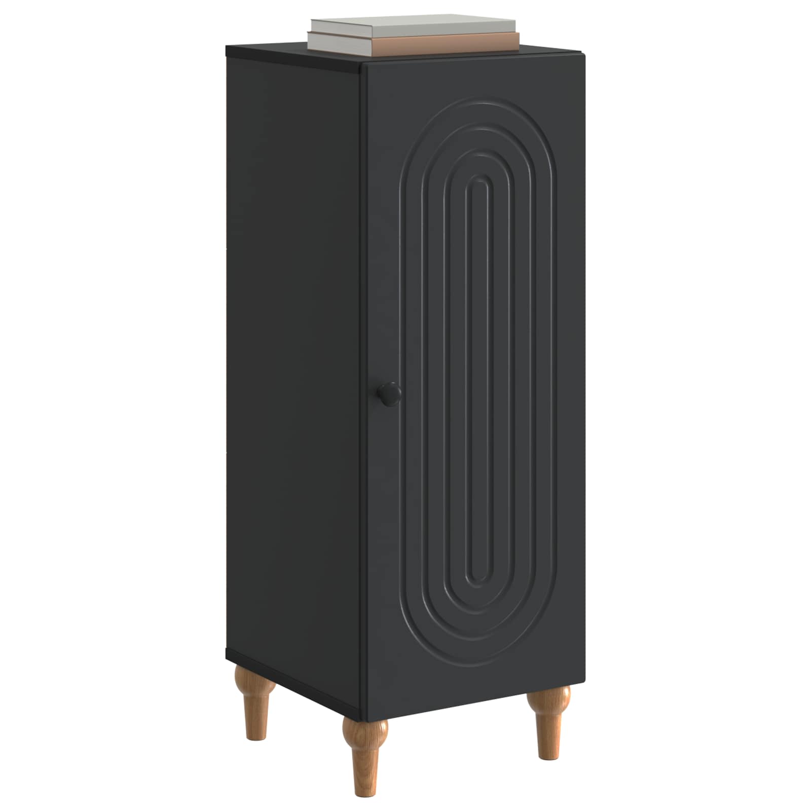 vidaXL Bufet Czarny 33 x 34,5 x 90 cm Drewno inżynieryjne