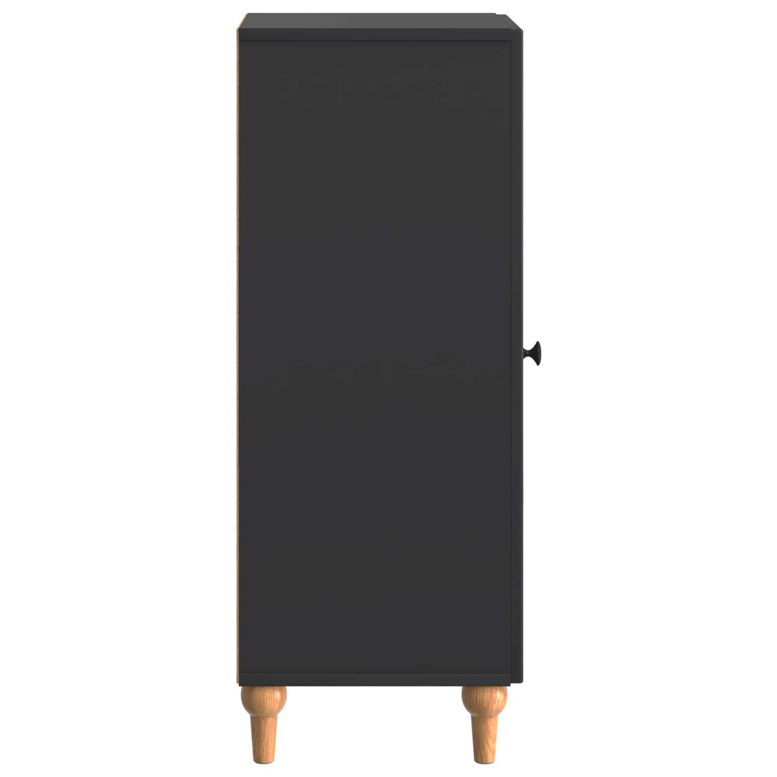 vidaXL Bufet Czarny 33 x 34,5 x 90 cm Drewno inżynieryjne