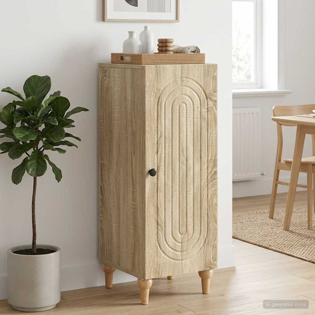 vidaXL Bufet dąb Sonoma 33 x 34,5 x 90 cm Drewno inżynieryjne