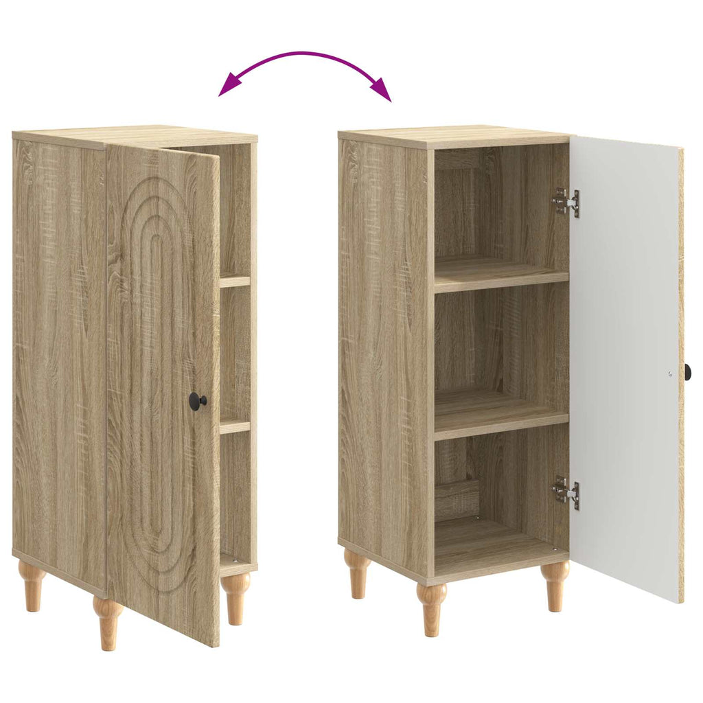 vidaXL Bufet dąb Sonoma 33 x 34,5 x 90 cm Drewno inżynieryjne