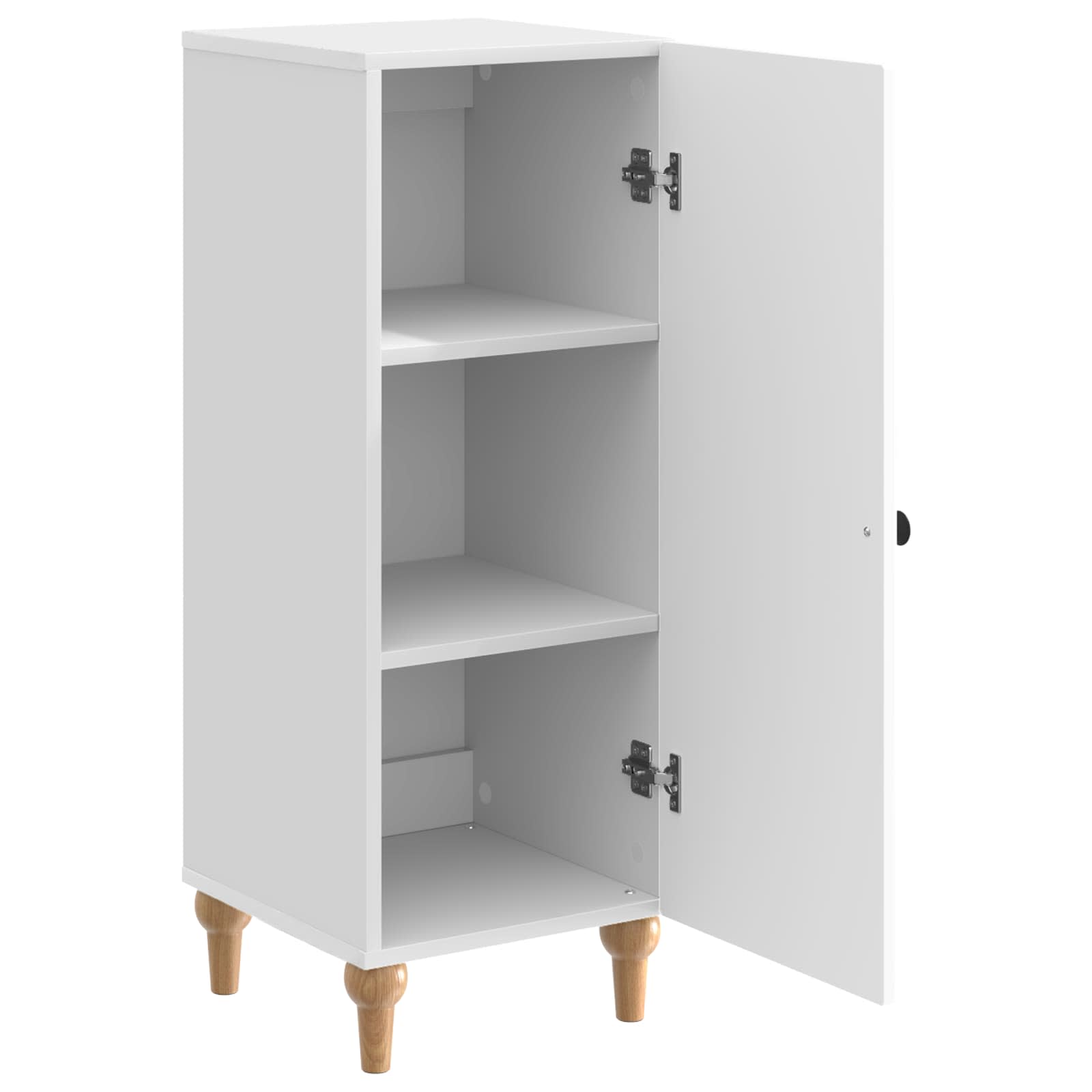 vidaXL Bufet Biały wysoki połysk 33 x 34,5 x 90 cm Drewno inżynieryjne