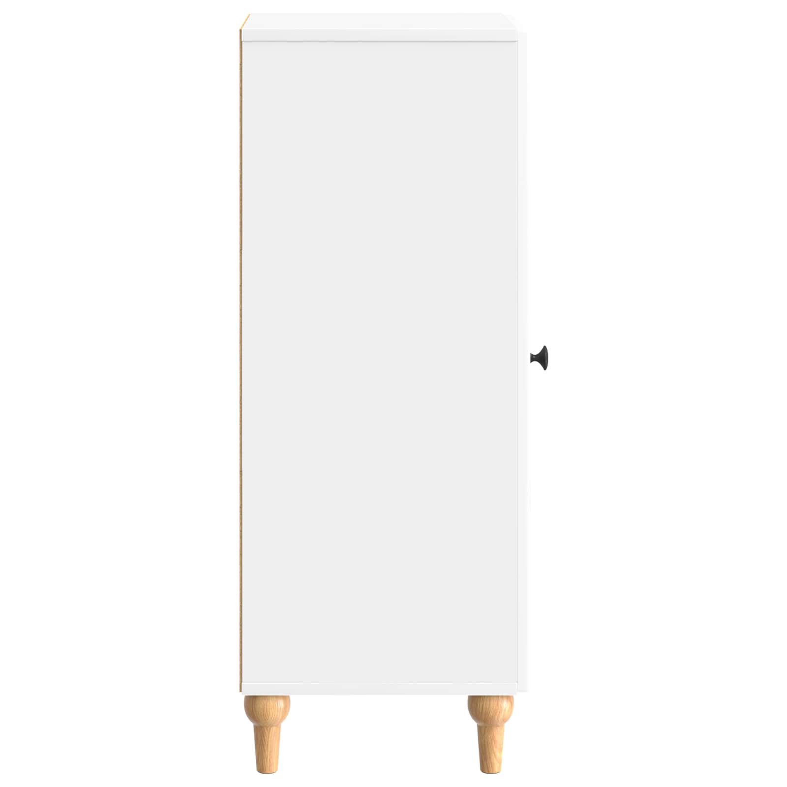 vidaXL Bufet Biały wysoki połysk 33 x 34,5 x 90 cm Drewno inżynieryjne