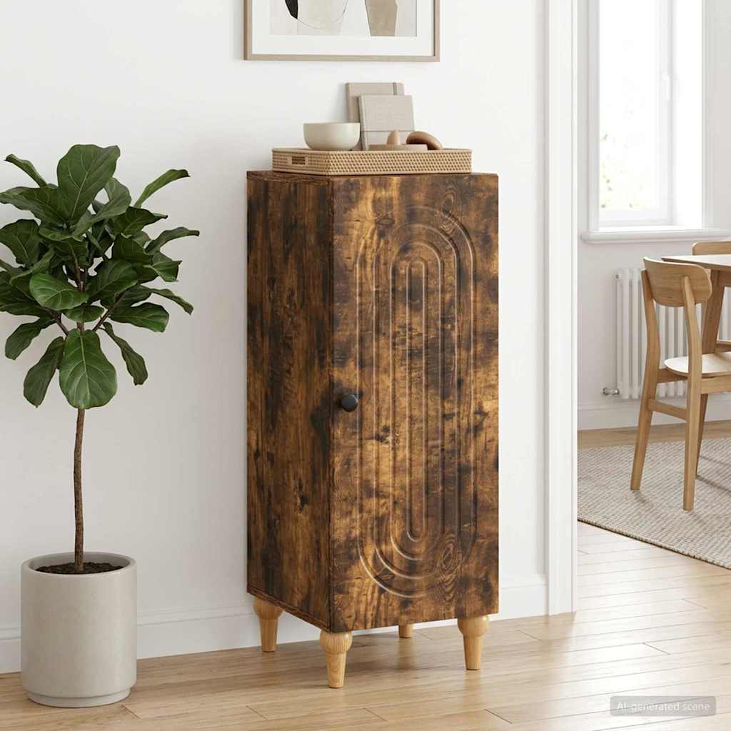 vidaXL Bufet Dąb wędzony 33 x 34,5 x 90 cm Drewno inżynieryjne