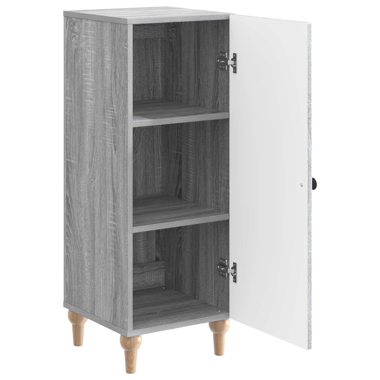 vidaXL Bufet Szary Sonoma 33 x 34,5 x 90 cm Drewno inżynieryjne