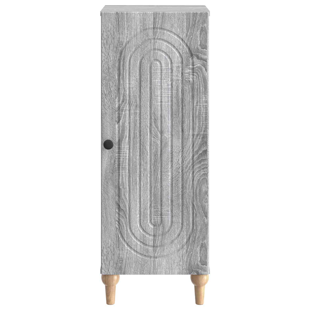 vidaXL Bufet Szary Sonoma 33 x 34,5 x 90 cm Drewno inżynieryjne