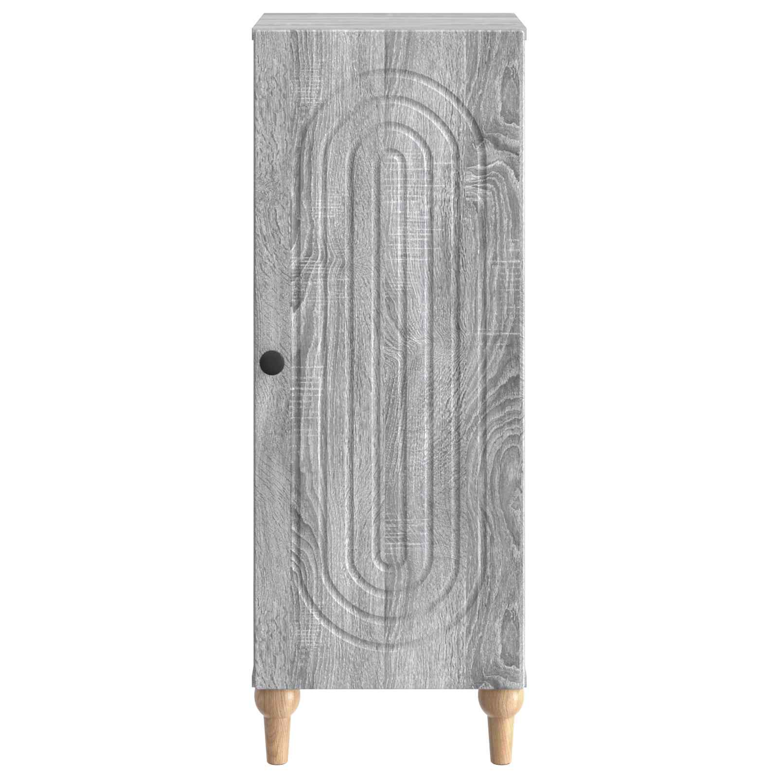 vidaXL Bufet Szary Sonoma 33 x 34,5 x 90 cm Drewno inżynieryjne
