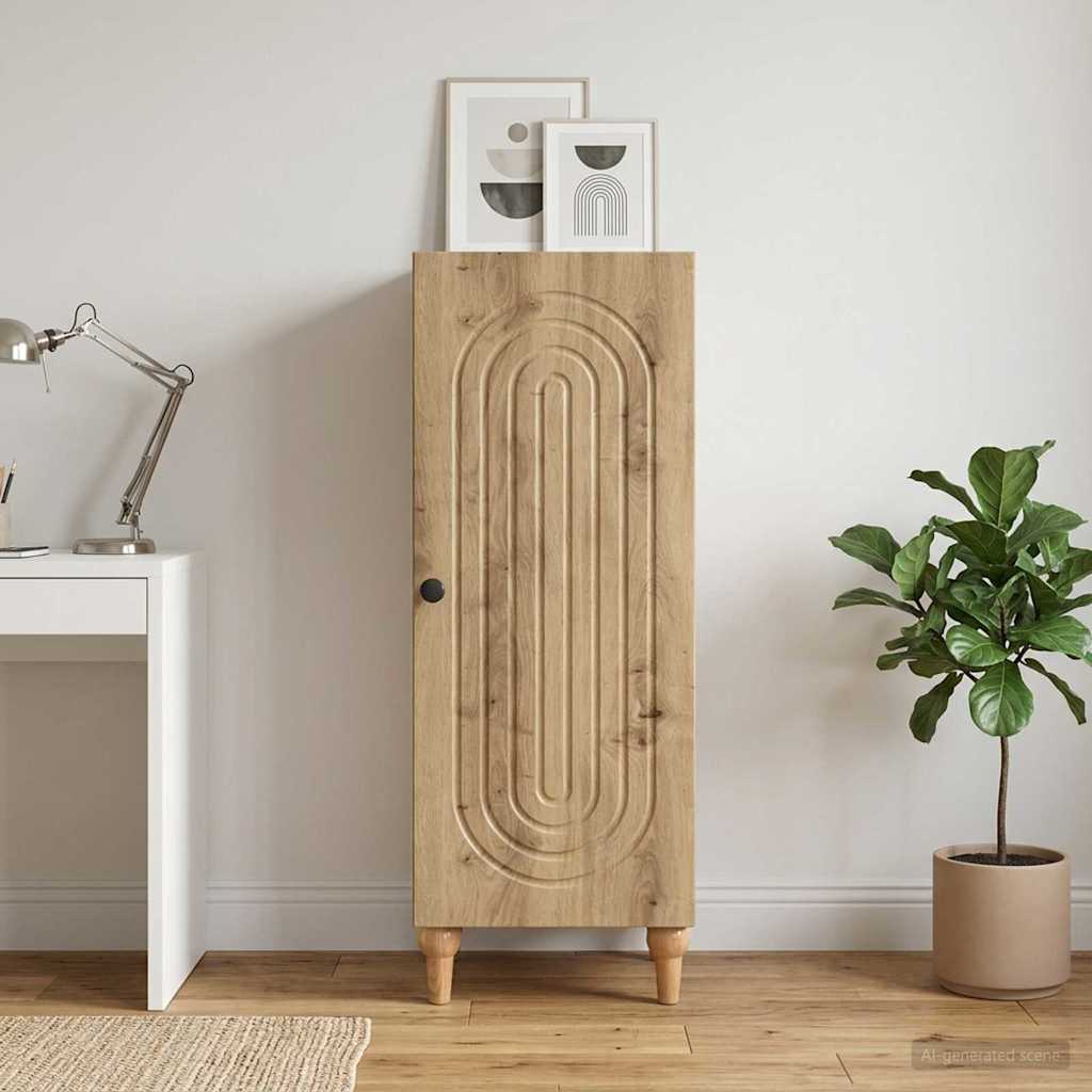 vidaXL Bufet Dąb artisan 33 x 34,5 x 90 cm Drewno inżynieryjne