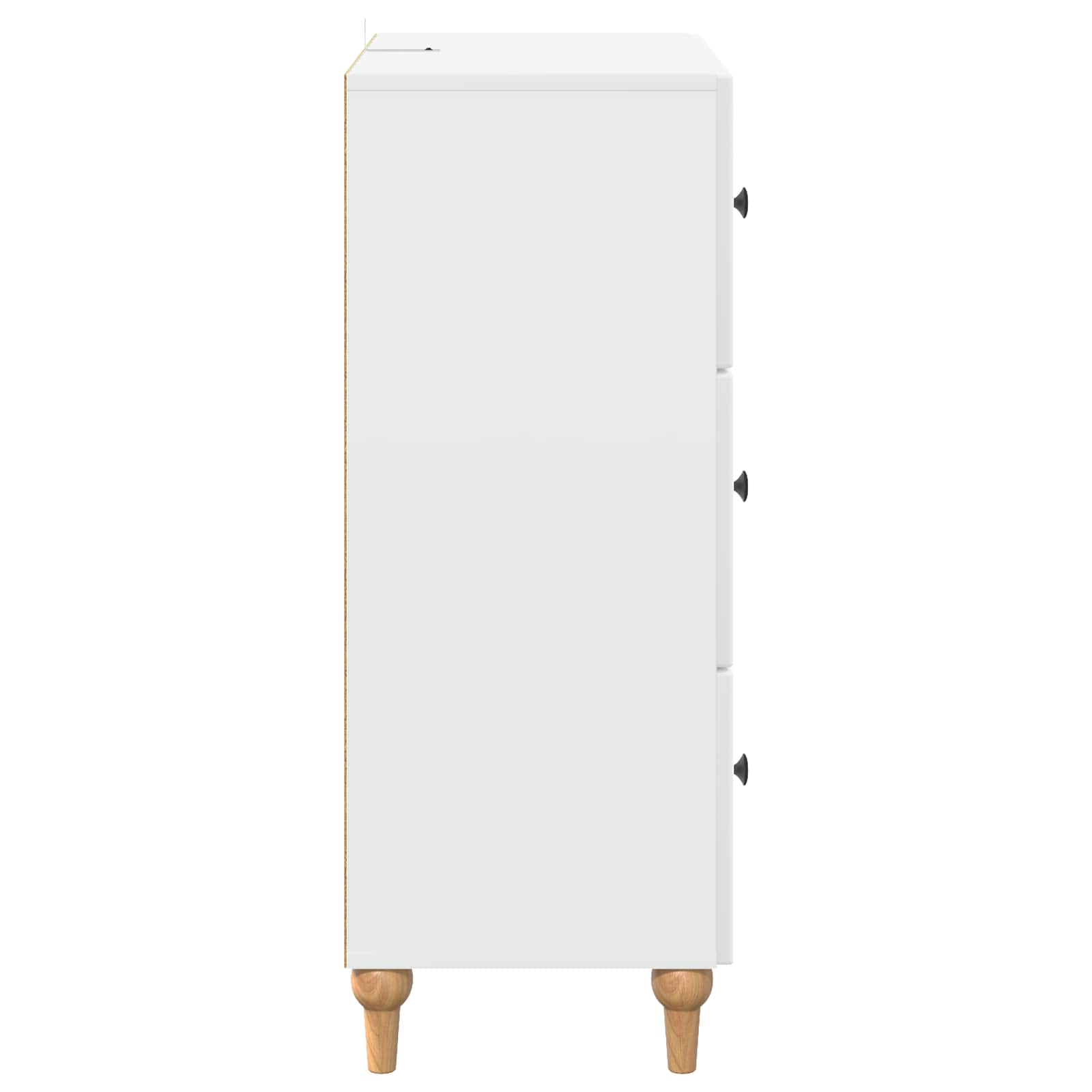 vidaXL Szafka z Szufladami Biały 66 x 34,5 x 90 cm Drewno inżynieryjne