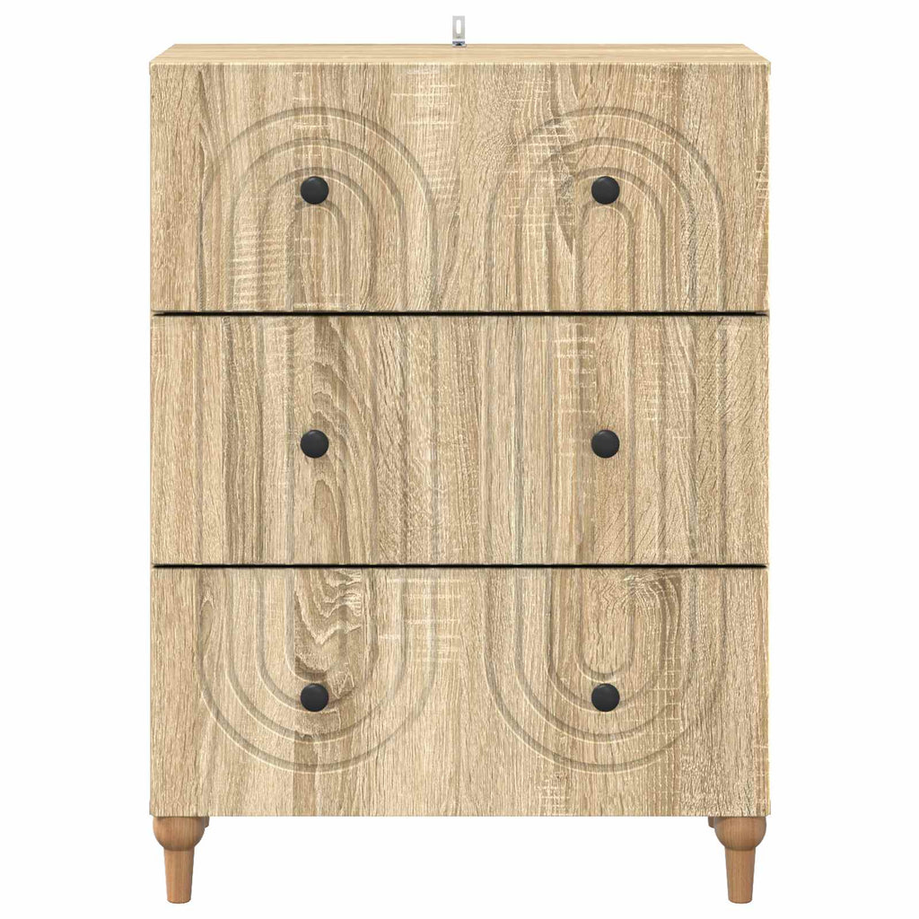 vidaXL Szafka z Szufladami dąb Sonoma 66 x 34,5 x 90 cm